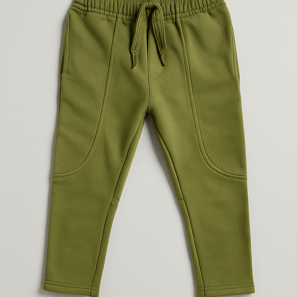 Mini Flex Olive Kids Trouser