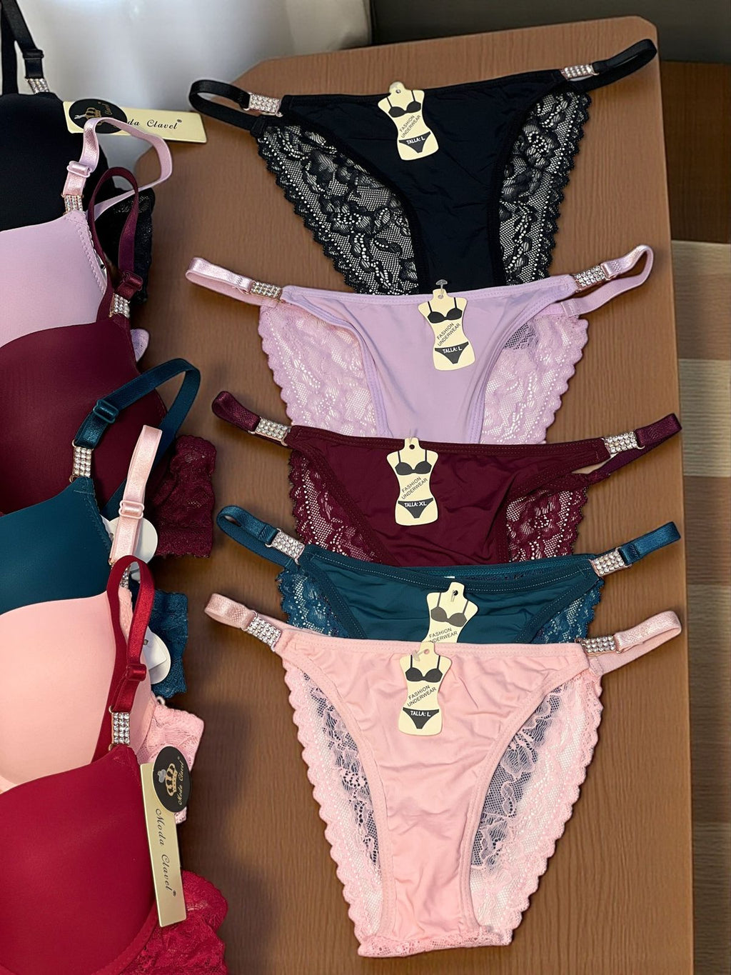 Crimson Desire – Premium Padded Bra & Lace Panty Set