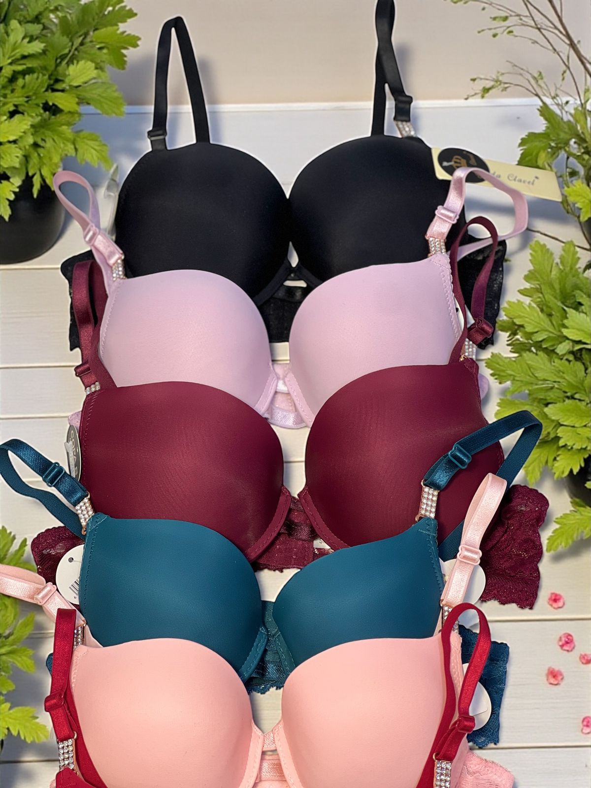 Crimson Desire – Premium Padded Bra & Lace Panty Set