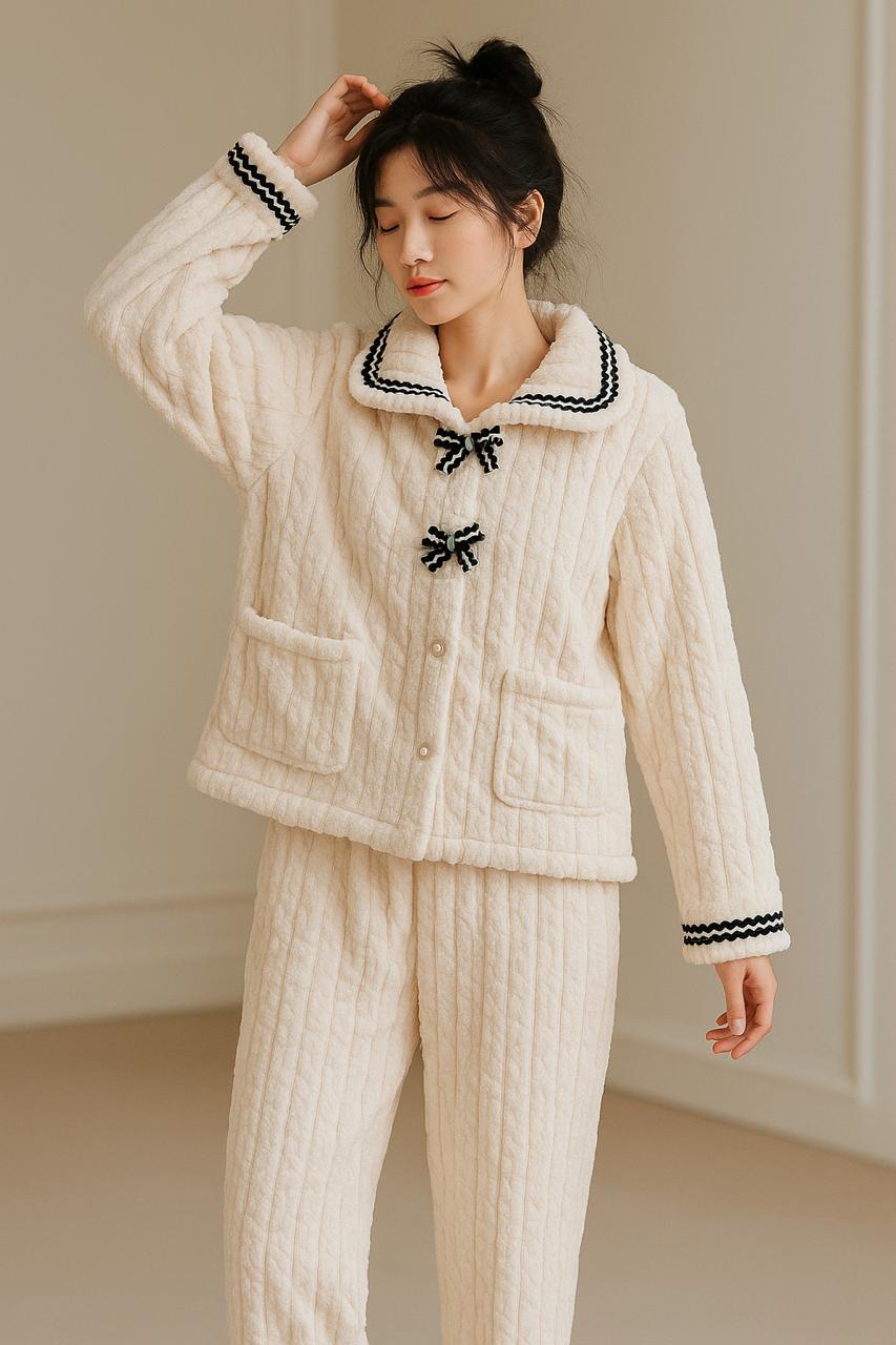 Imported Ladies Fleece Trouser & Shirt Set