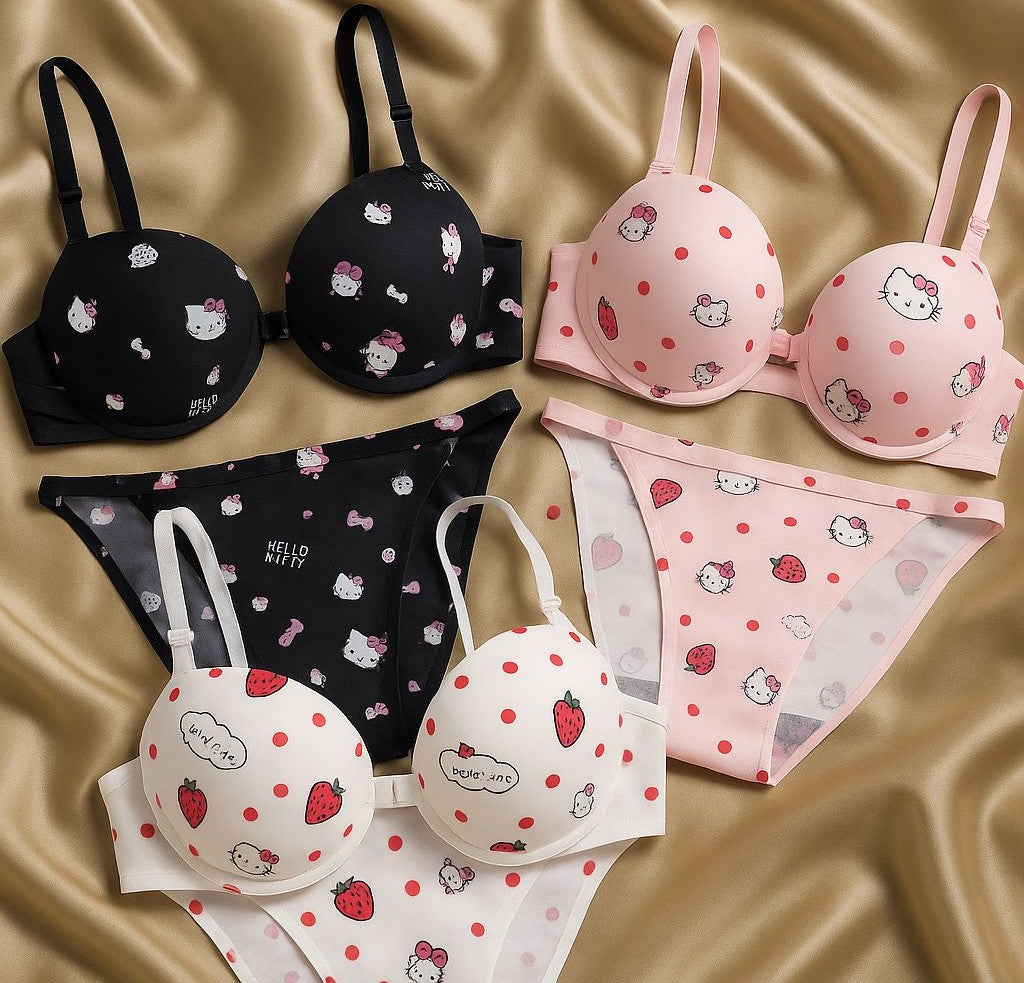 Kitty Chic Padded Bra & Brief Set